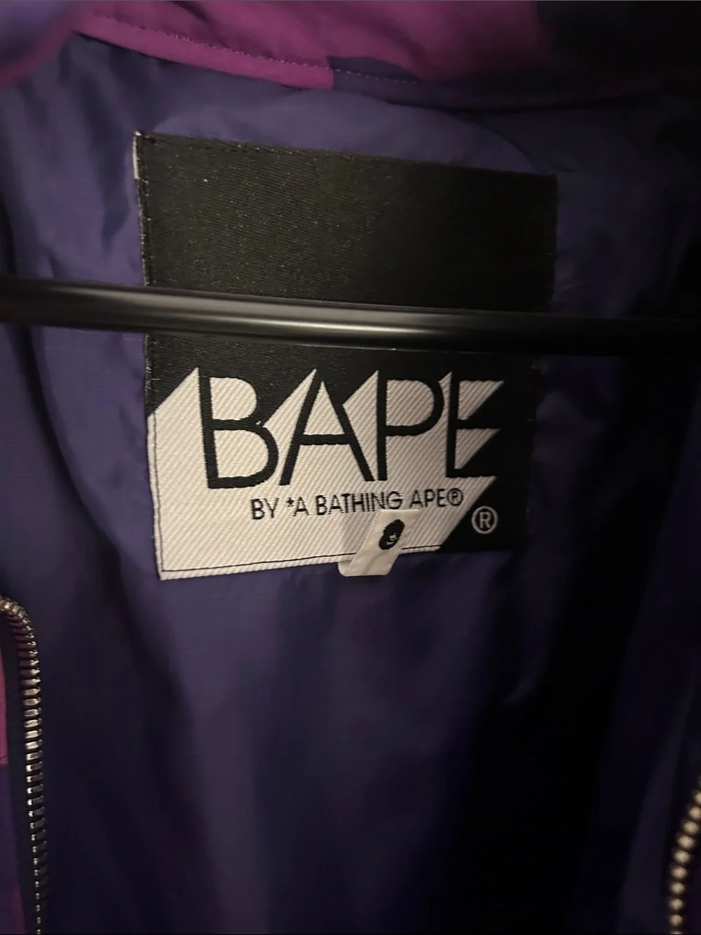 BAPE Purple Camo with fur-lined hood - Picture 2 of 6